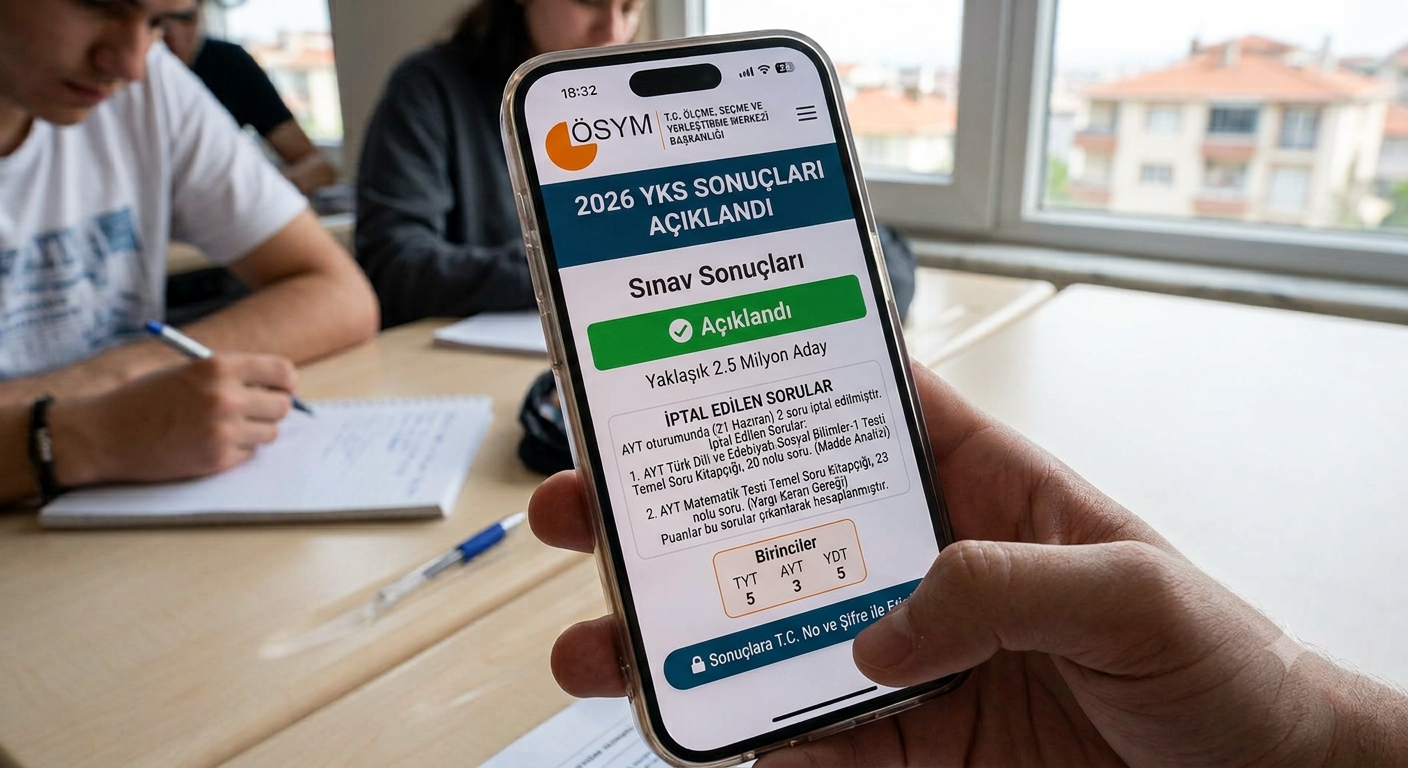 YKS sonuçları açıklandı